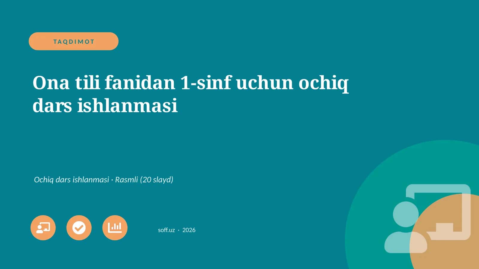 Ona tili fanidan 1-sinf uchun ochiq dars ishlanmasi 1
