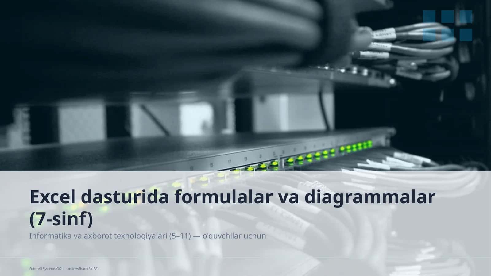 Excel dasturida formulalar va diagrammalar (7-sinf) 1