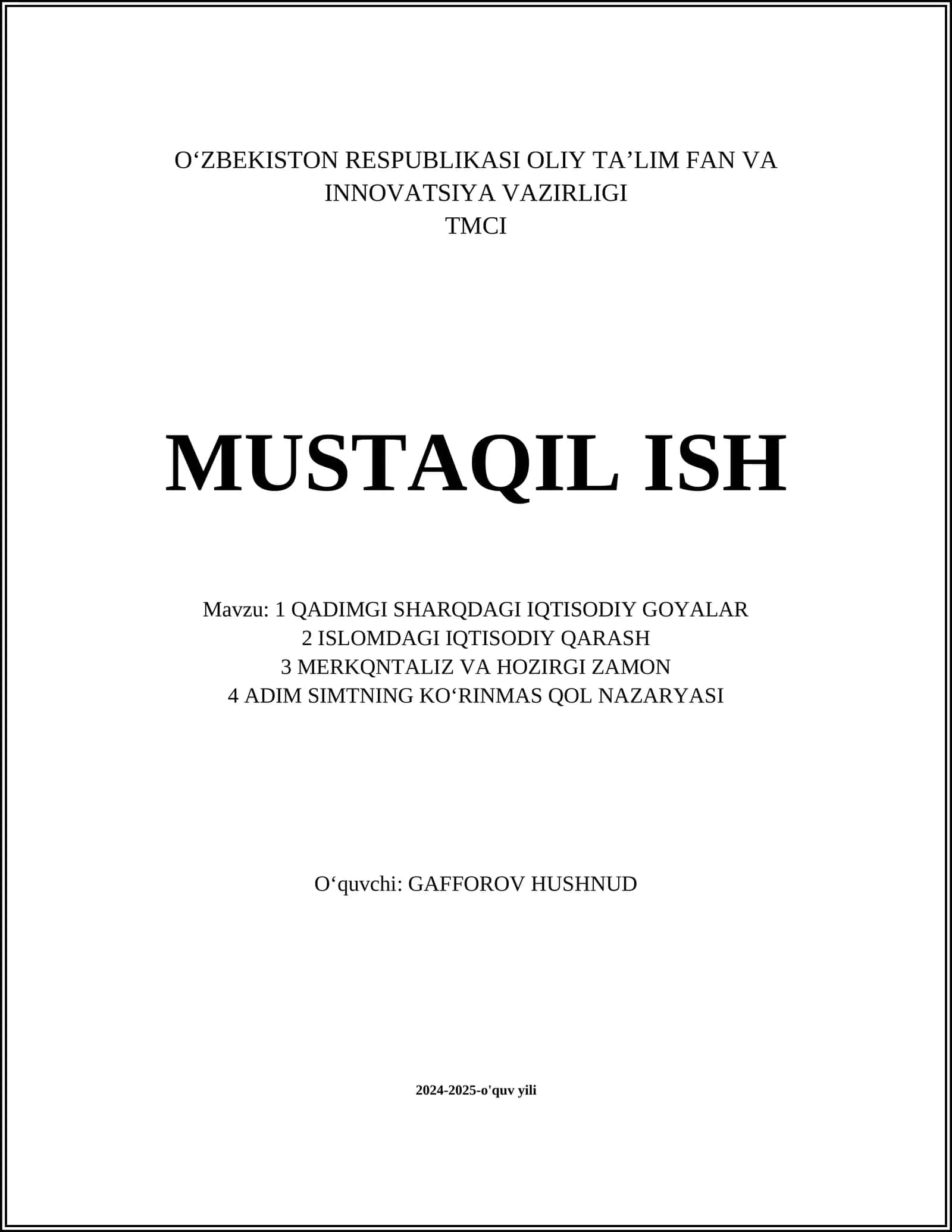 QADIMGI SHARQDAGI IQTISODIY GOYALAR 1