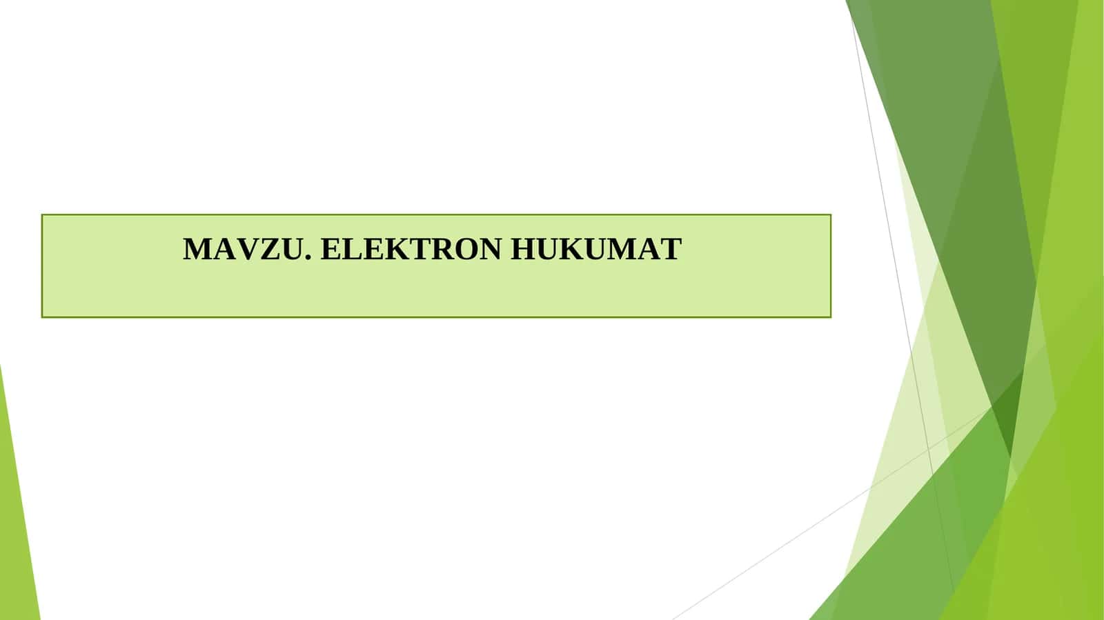 Elektronhukumat 1
