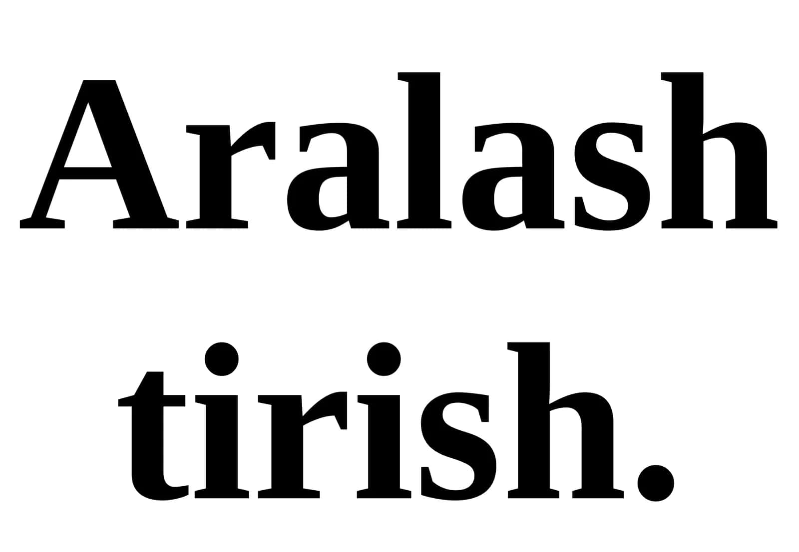 Aralashtirish 1
