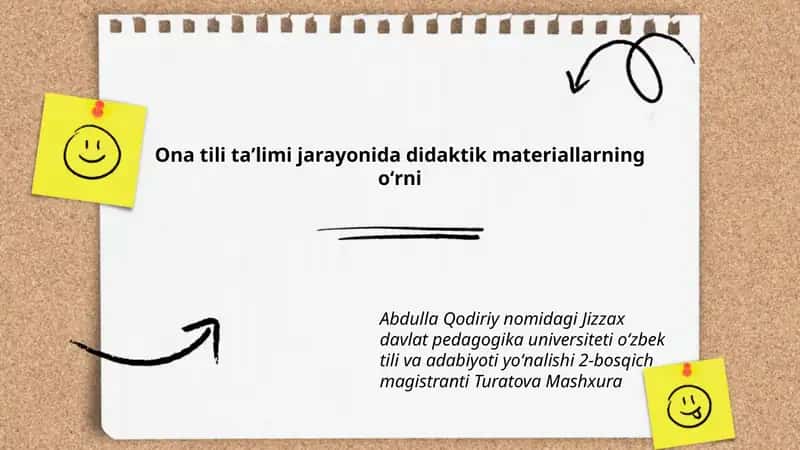 Ona tili taʼlimi jarayonida didaktik materiallarning oʻrni 1
