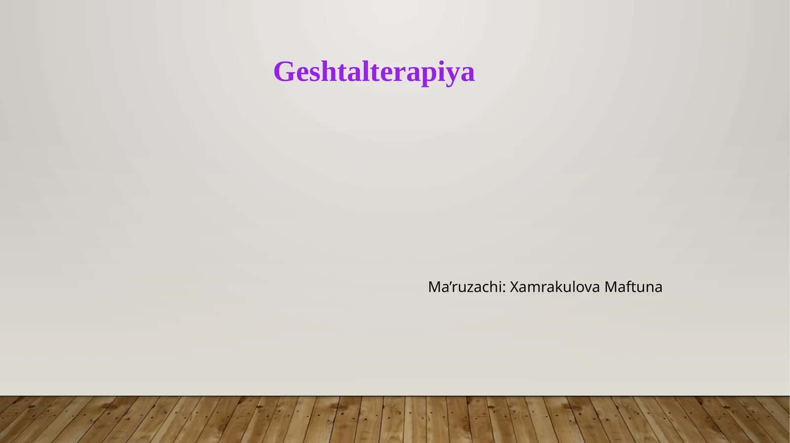 Geshtalterapiya 1