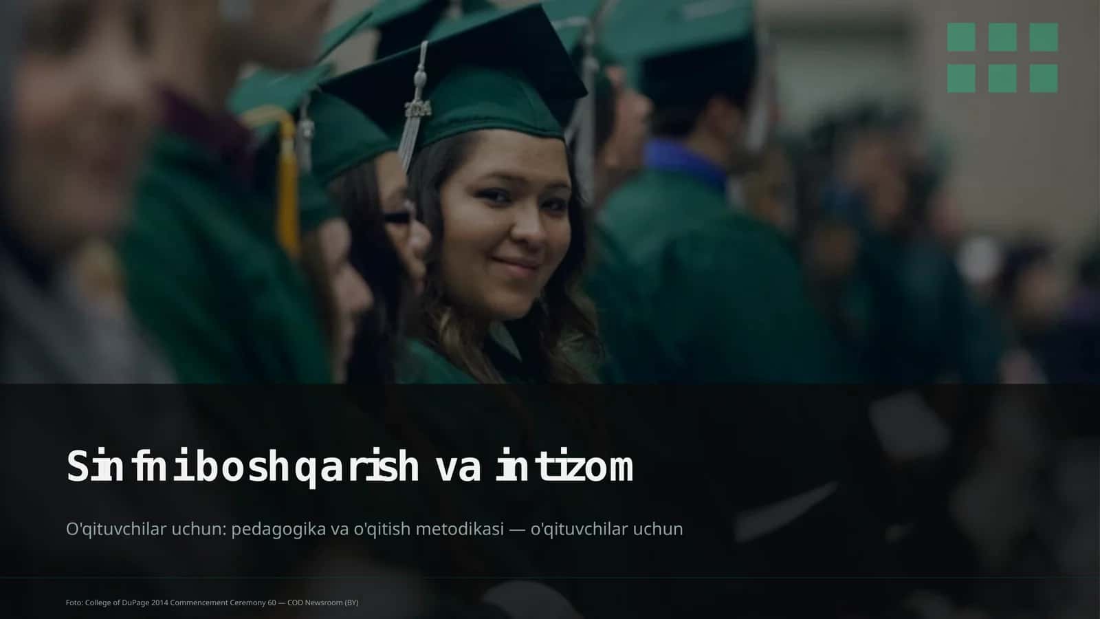 Sinfni boshqarish va intizom 1