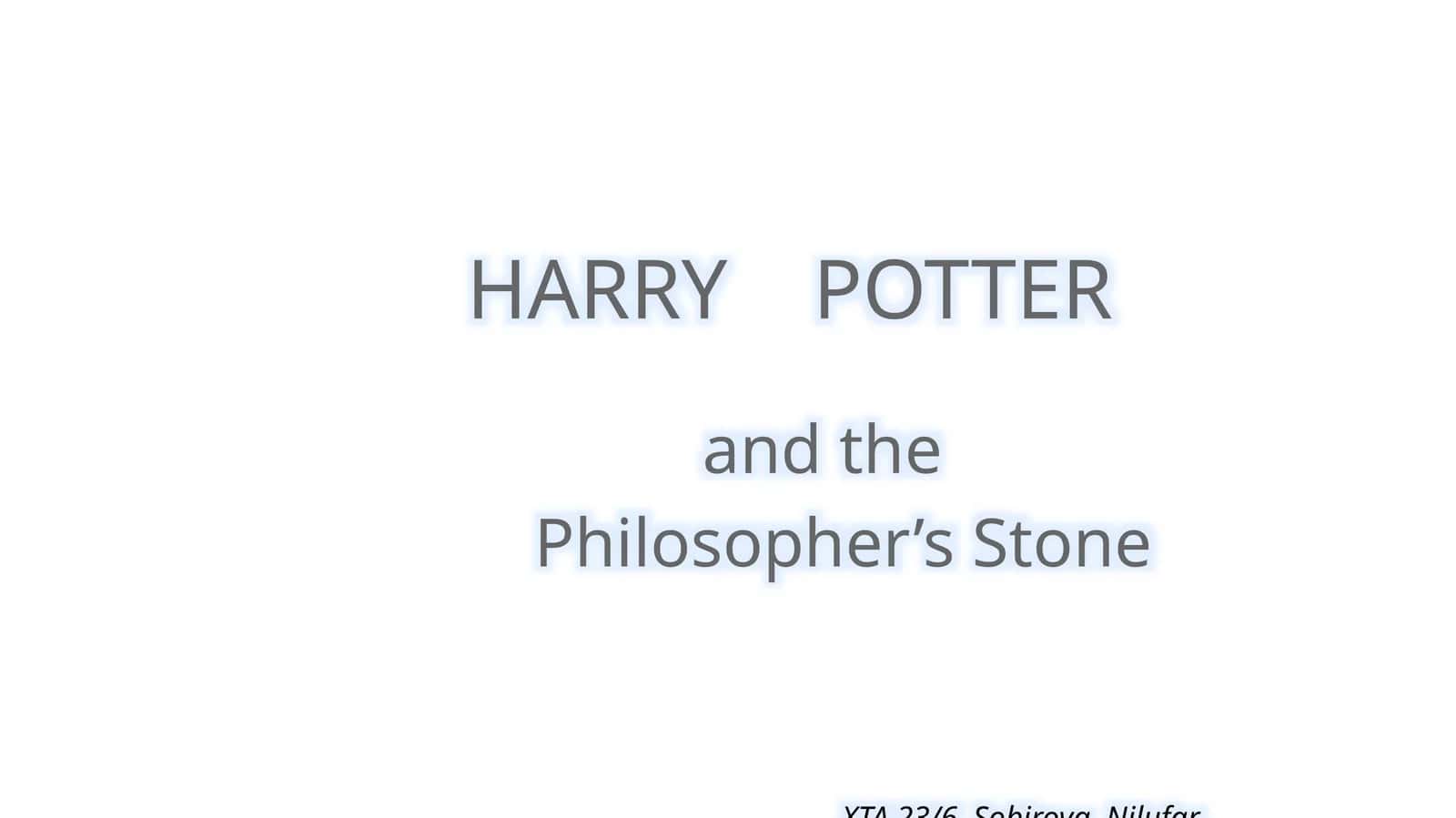 Philosopher’s Stone 1