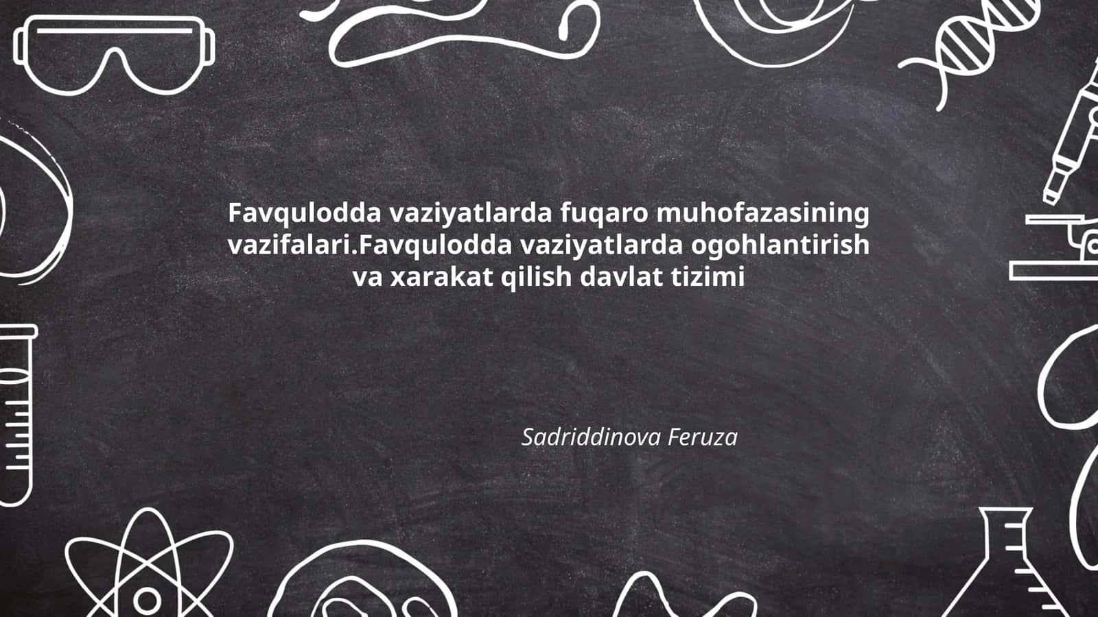 Favqulodda vaziyatlarda fuqaro muhofazasining vazifalari 1