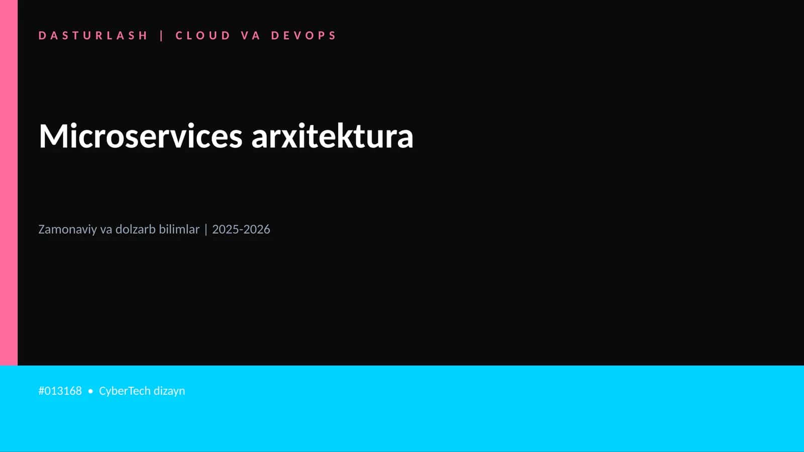 Microservices arxitektura 1