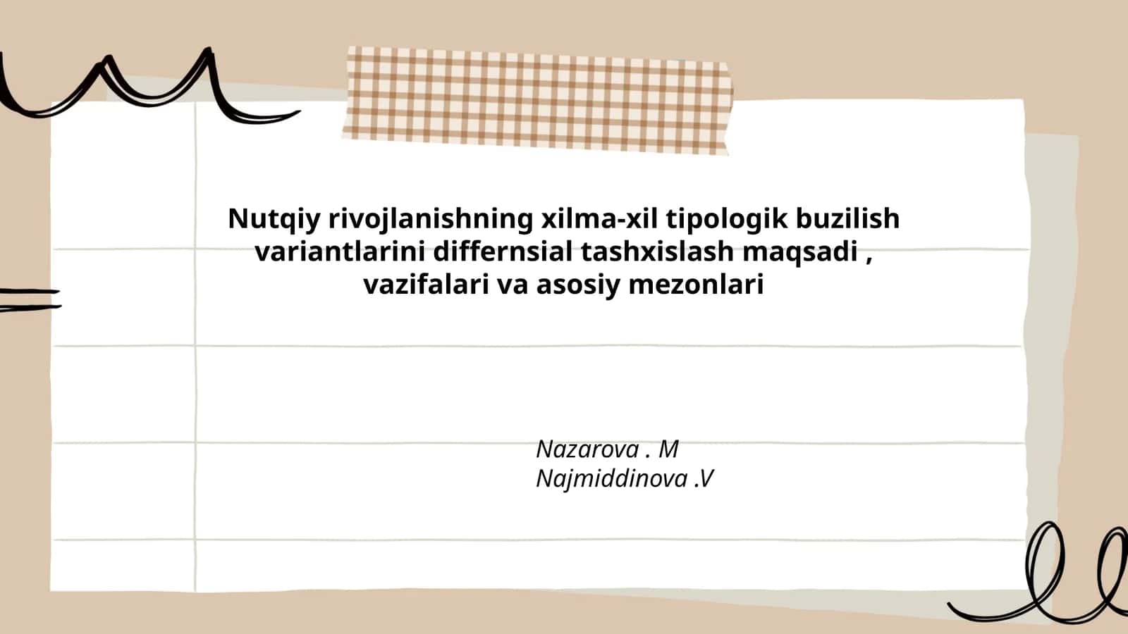Differensial tashxisning maqsadi va asosiy prinsiplari 1