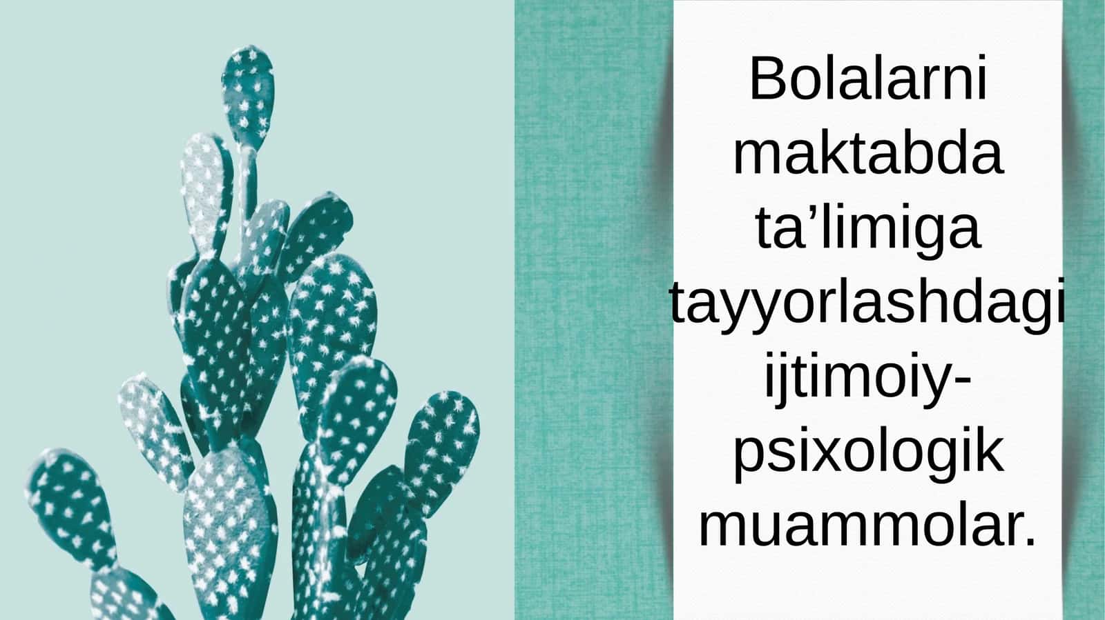 Bolalarni maktabda ta’limiga tayyorlashdagi ijtimoiy- psixologik muammolar 1