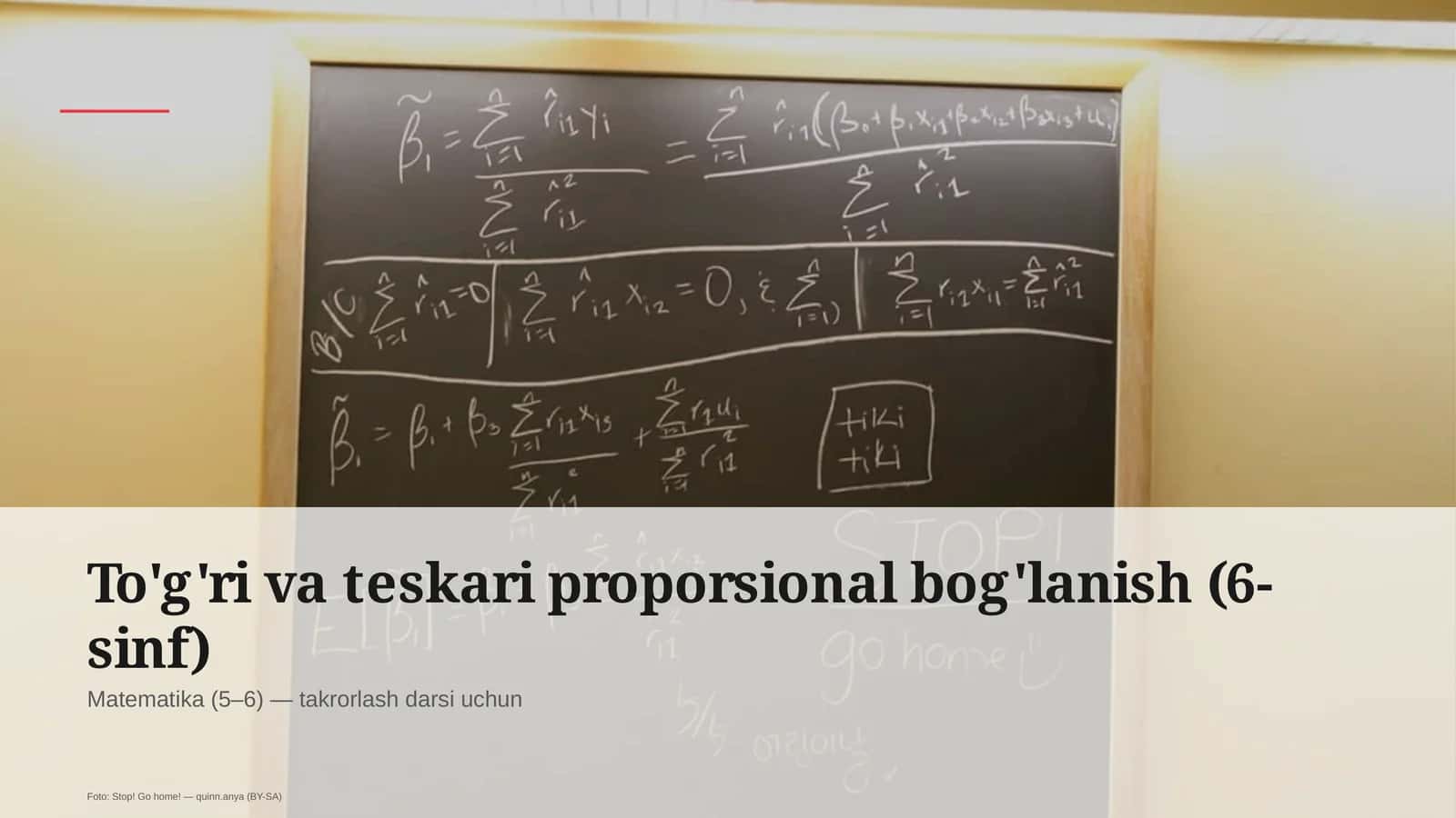To'g'ri va teskari proporsional bog'lanish (6-sinf) 1