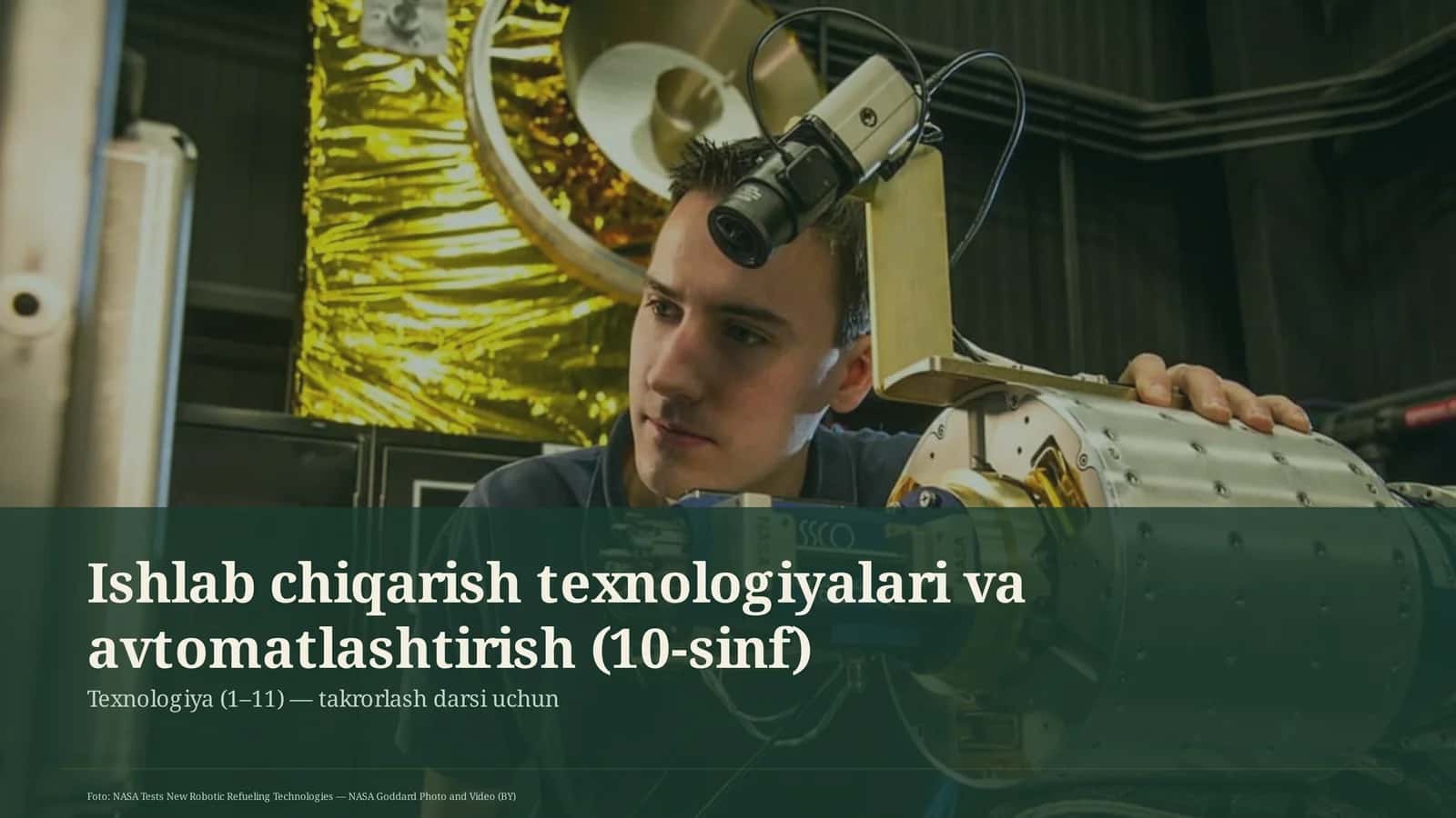 Ishlab chiqarish texnologiyalari va avtomatlashtirish (10-sinf) 1
