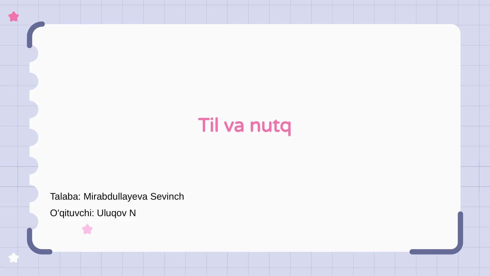 Til va nutq 1