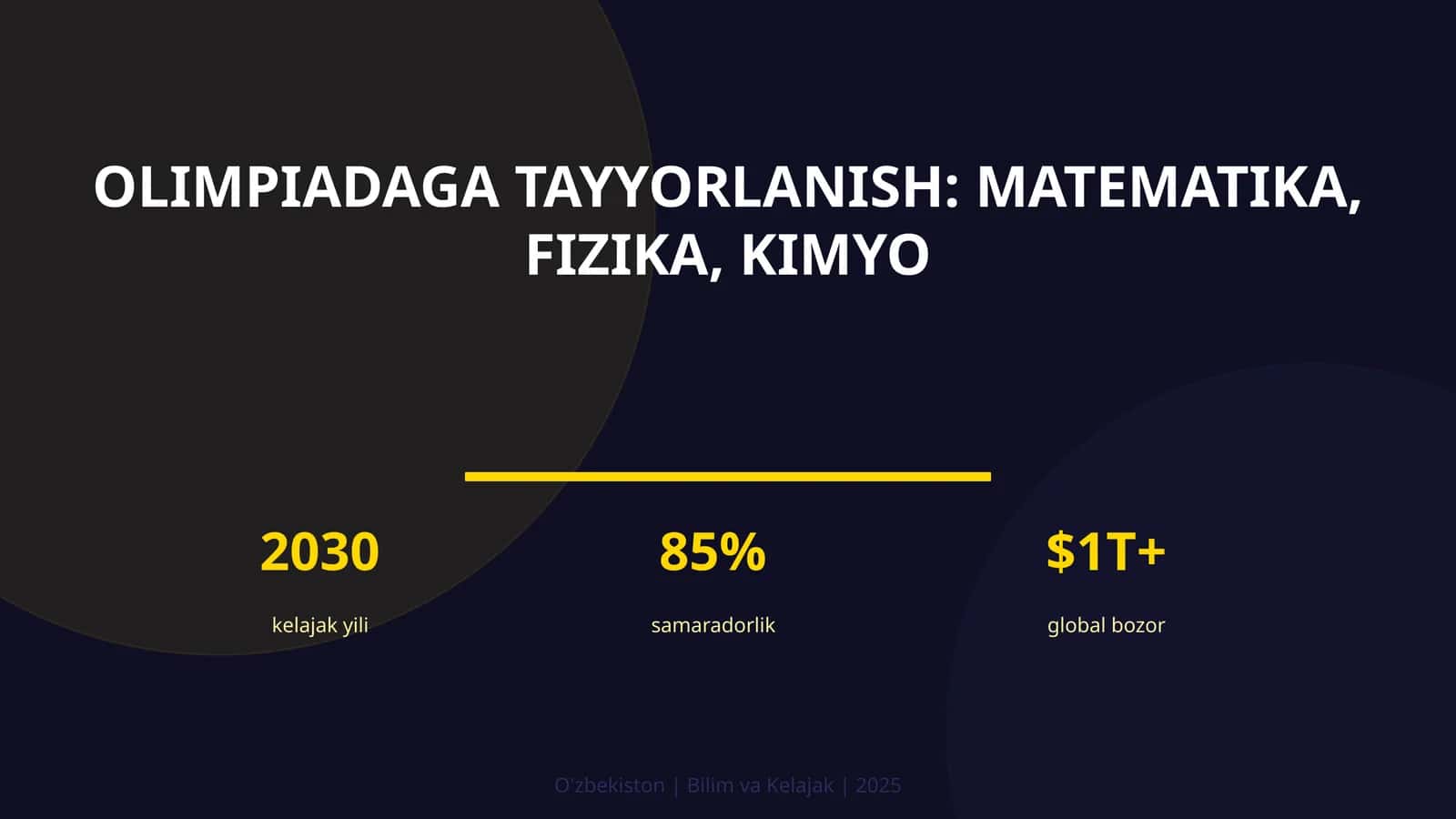 Olimpiadaga tayyorlanish: matematika, fizika, kimyo 1