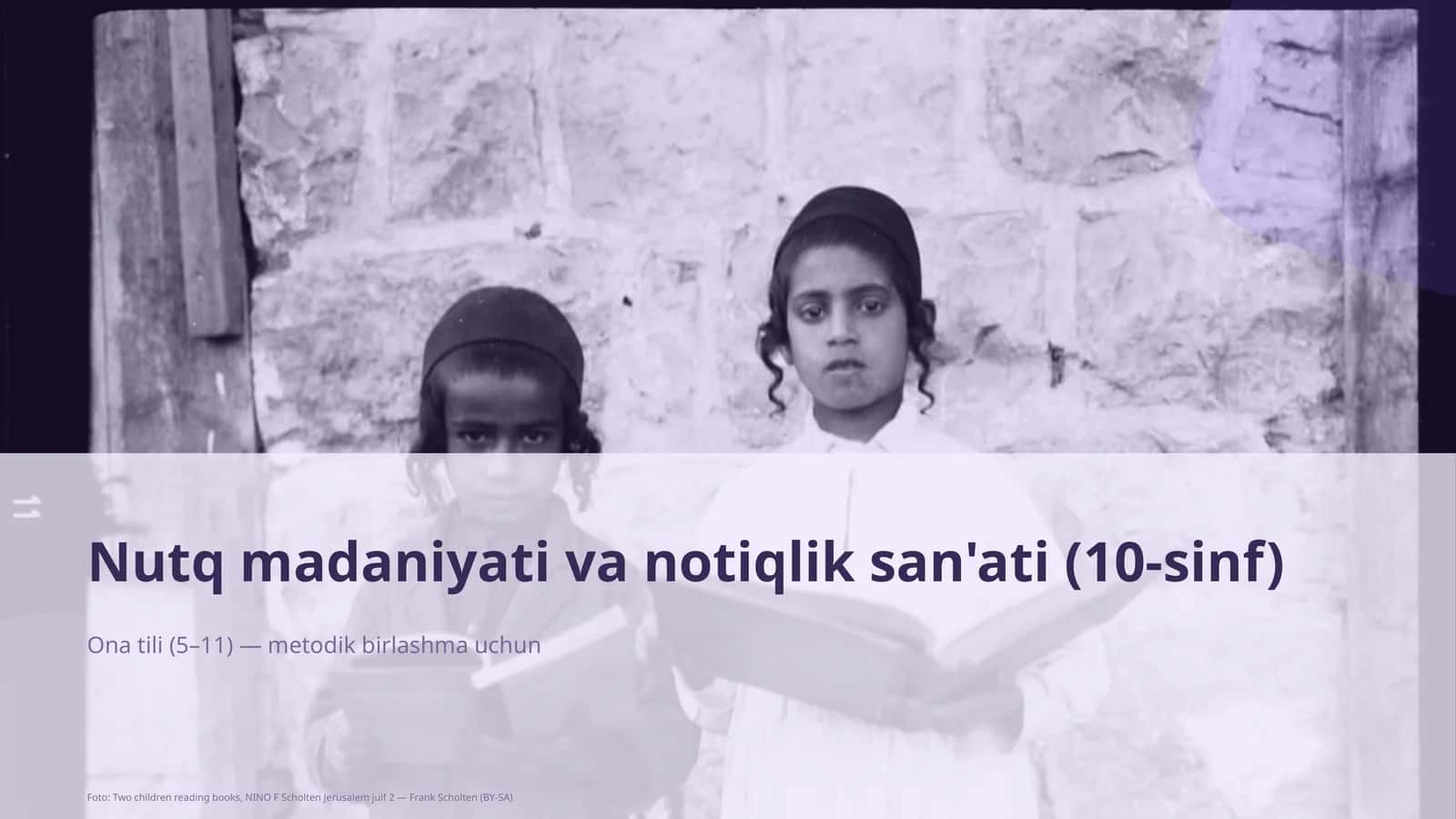 Nutq madaniyati va notiqlik san'ati (10-sinf) 1
