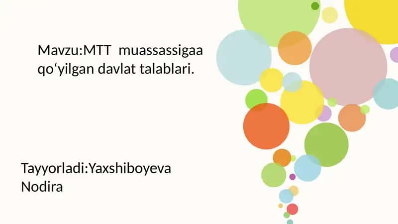 Davlat talablari 1