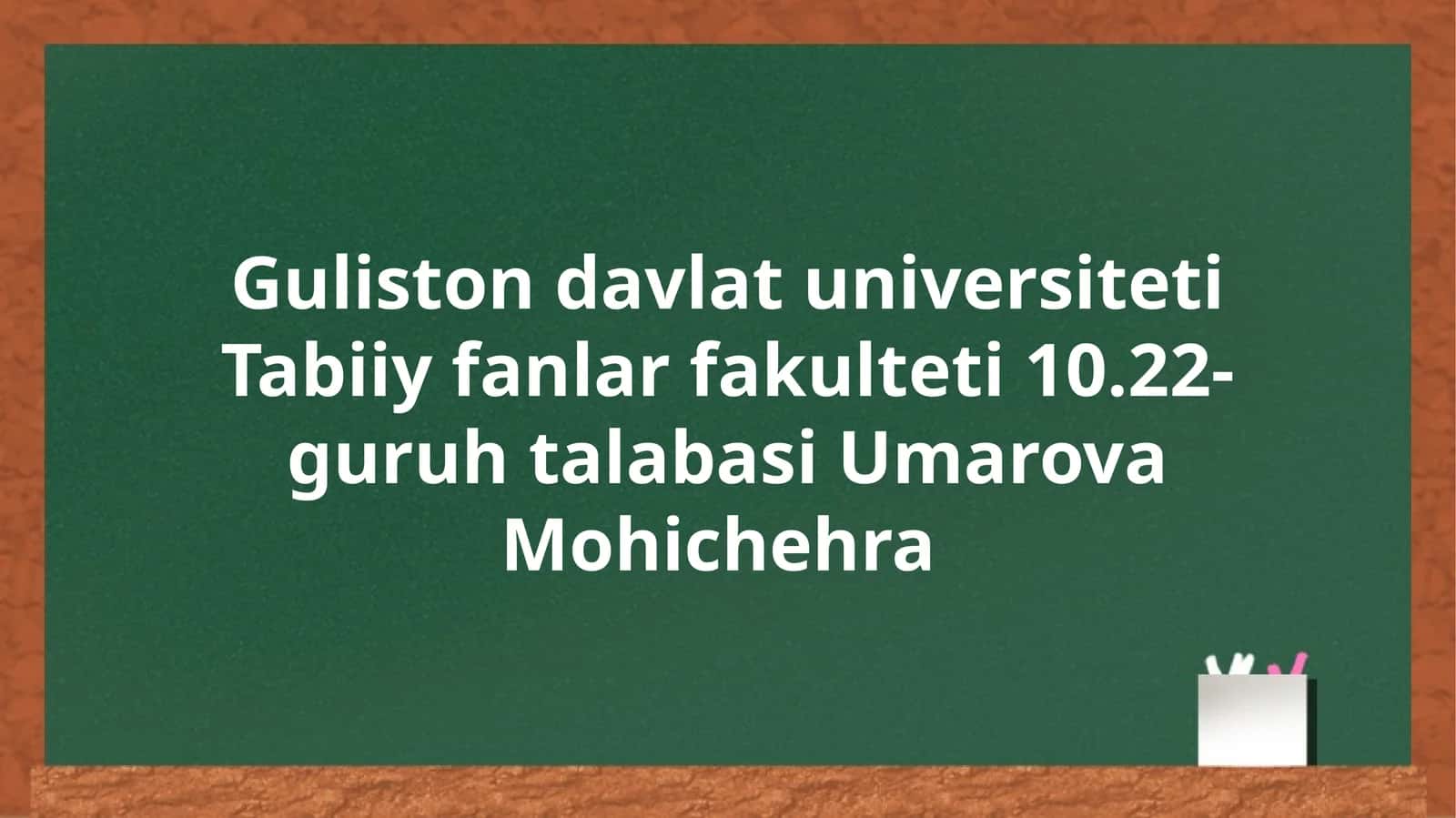 Oʻzbekistonda tashkil qilingan qoʻriqxonalar va ularda koʻpaytiriladigan noyob umurtqali hayvonlarmavzusida 1
