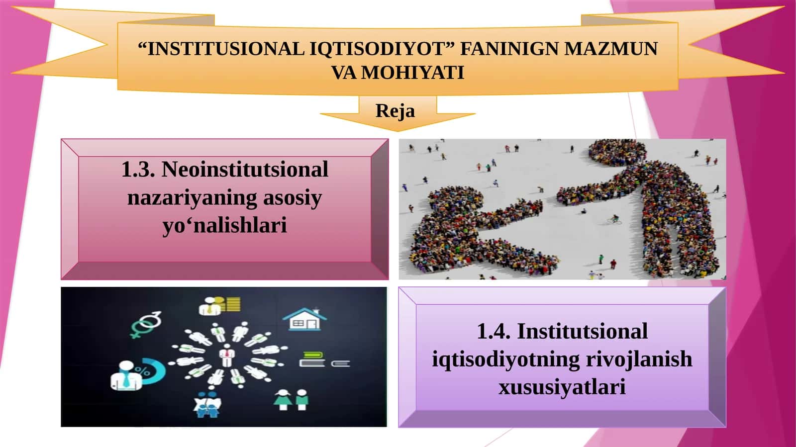 “INSTITUSIONAL IQTISODIYOT” FANINIGN MAZMUN VA MOHIYATI 1