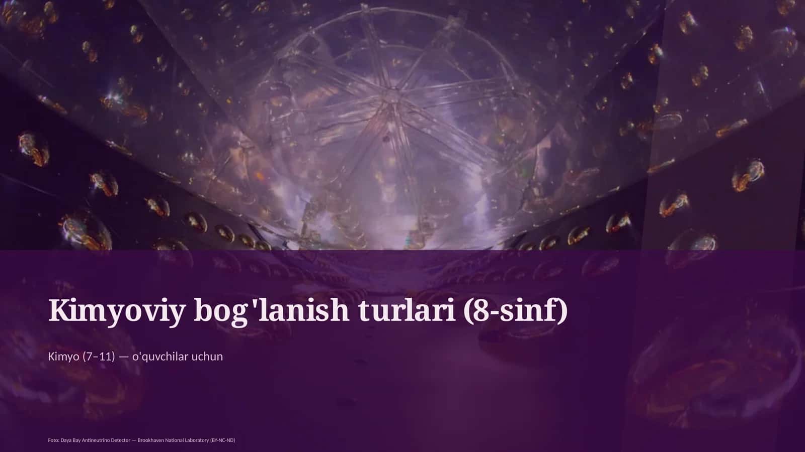 Kimyoviy bog'lanish turlari (8-sinf) 1