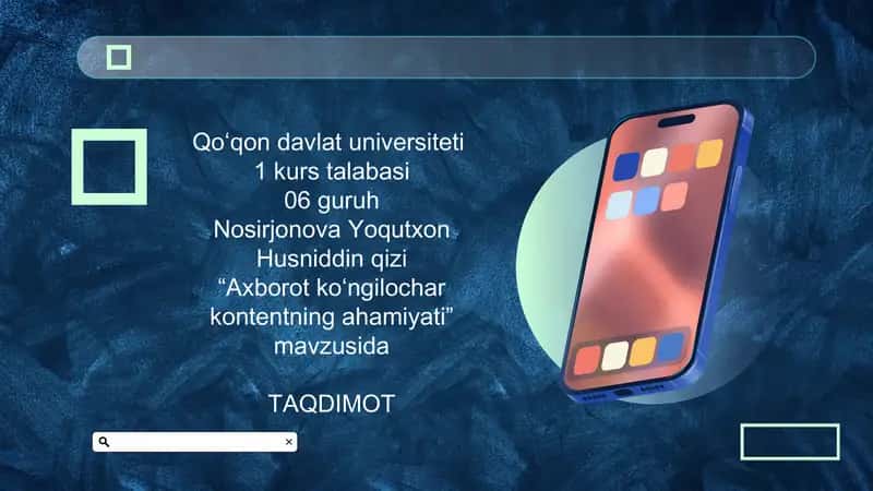 Axborot koʻngilochar kontentning ahamiyati 1
