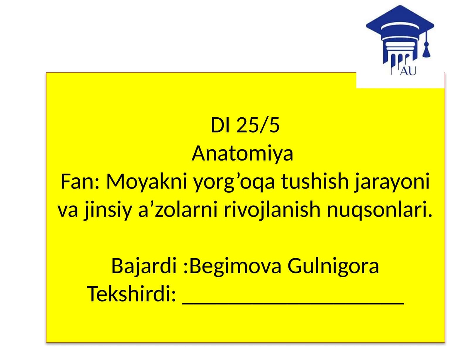 DI 25/5Anatomiya 1