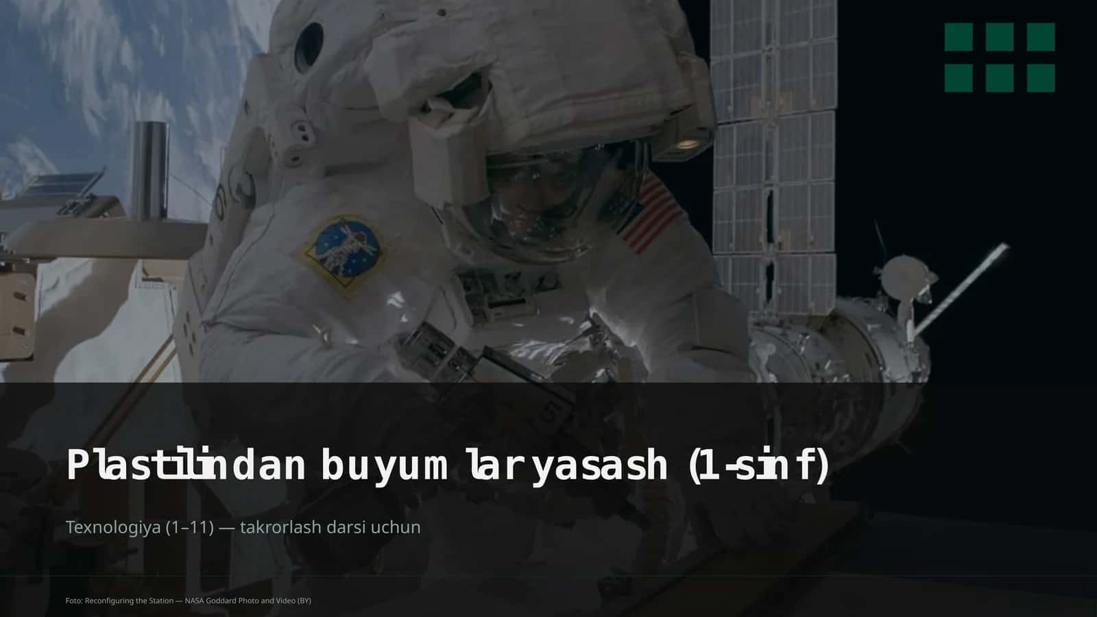 Plastilindan buyumlar yasash (1-sinf) 1