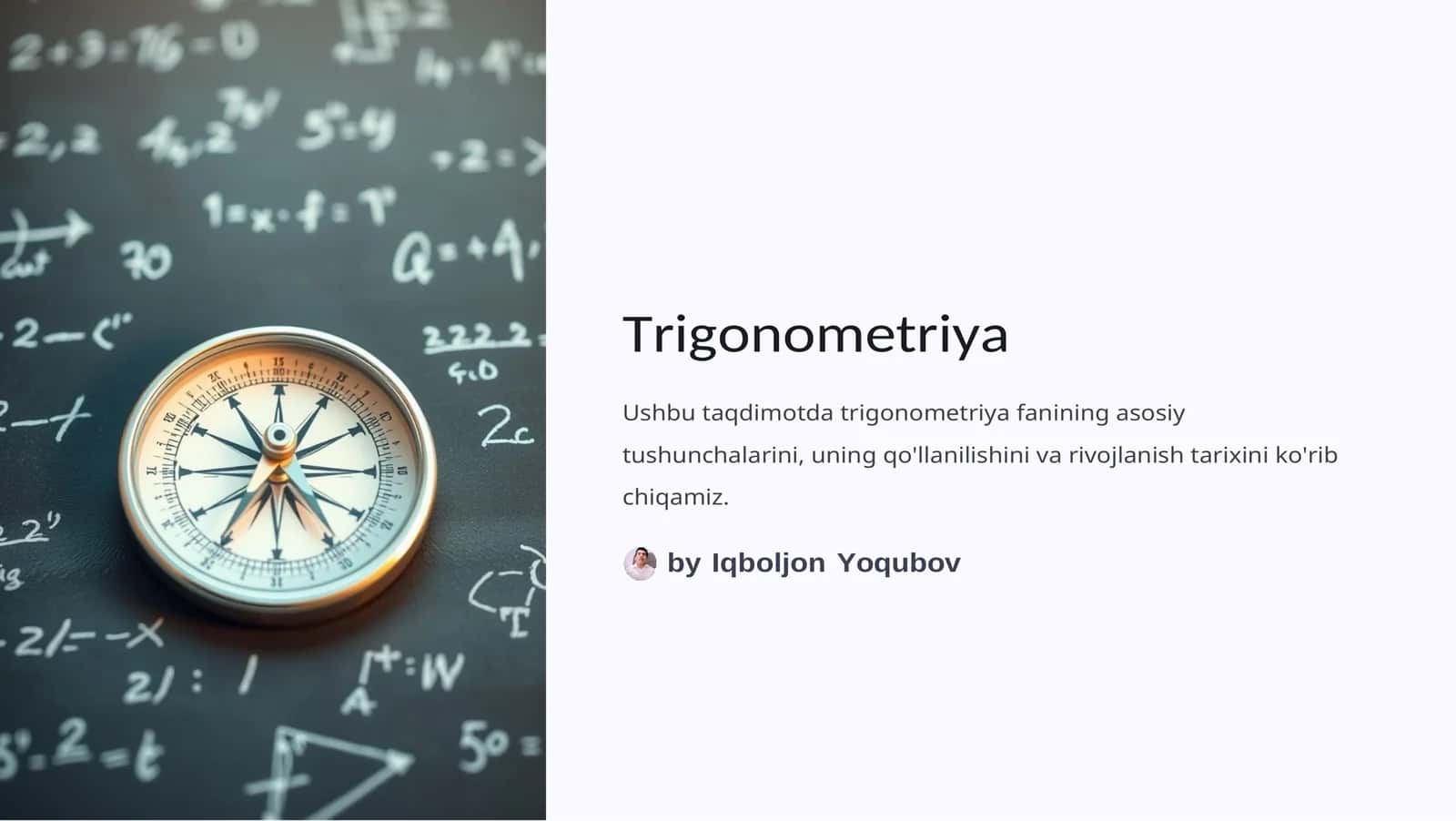 Trigonometriya 1