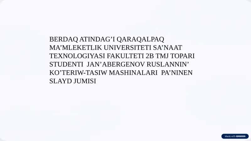 Kóshpeli kranlar qurilis hám júk kóteriw jumıslarında keńqollanıladı 1