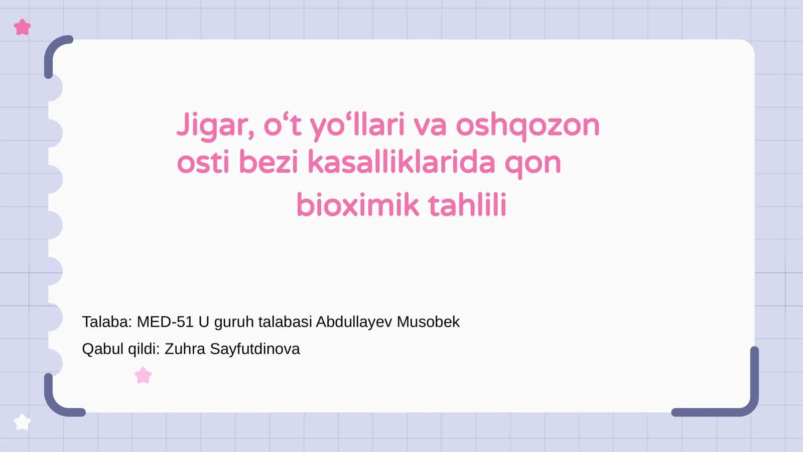 Qon Bioximik Tahlili 1