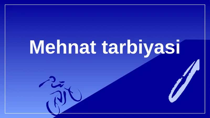 Mehnattarbiyasi 1