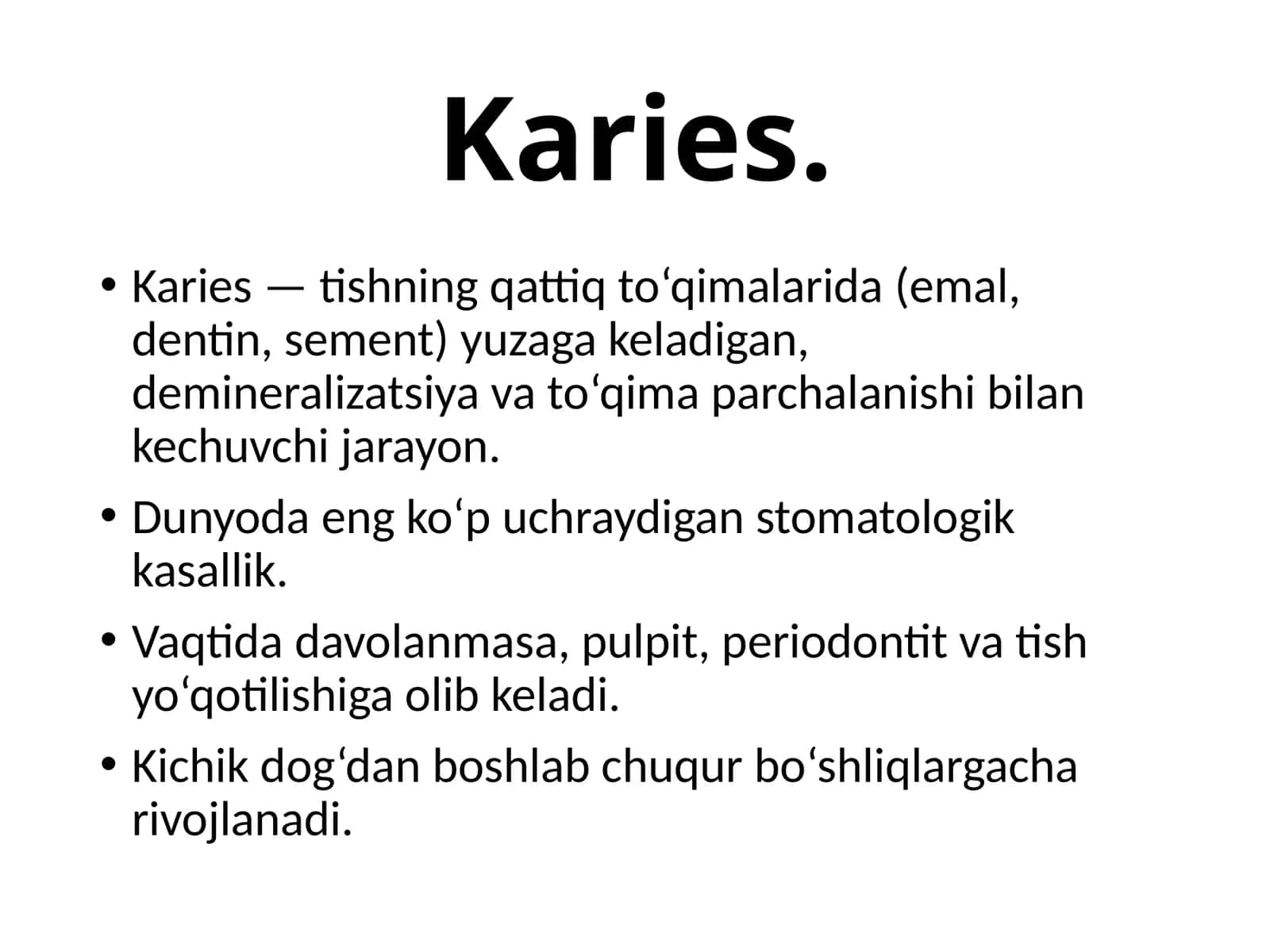 Karies 1