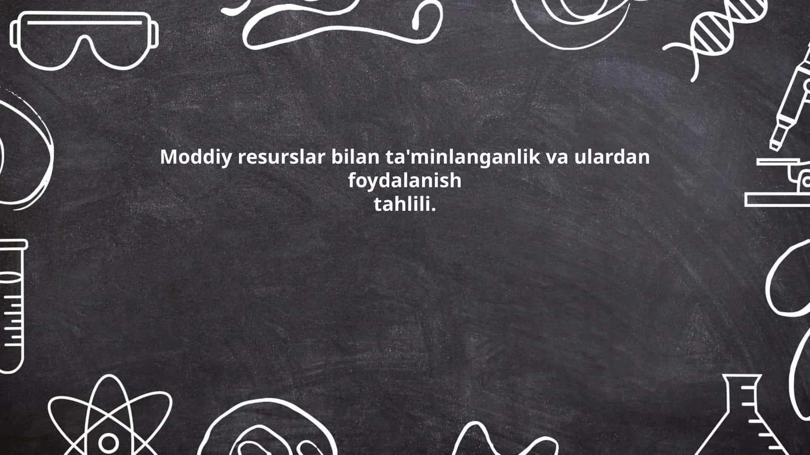 Moddiy resurslar aloqasi 1