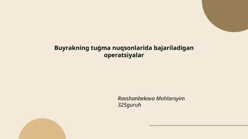 Ureteropelvik birikma toraytirilishi (pyeloplastika) 1