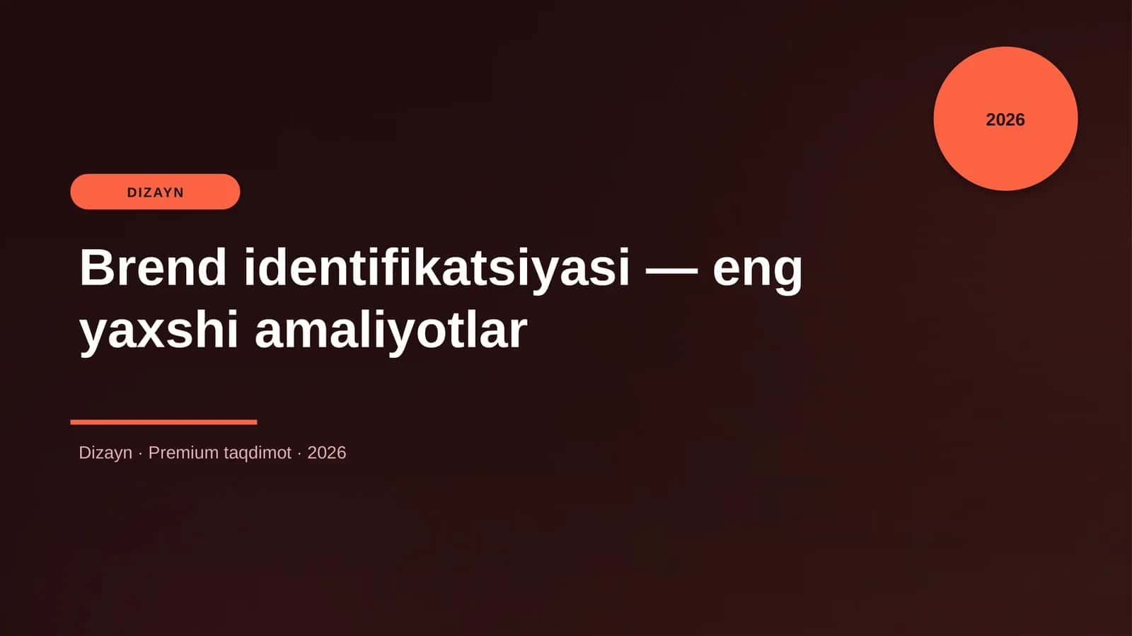 Brend identifikatsiyasi — eng yaxshi amaliyotlar 1