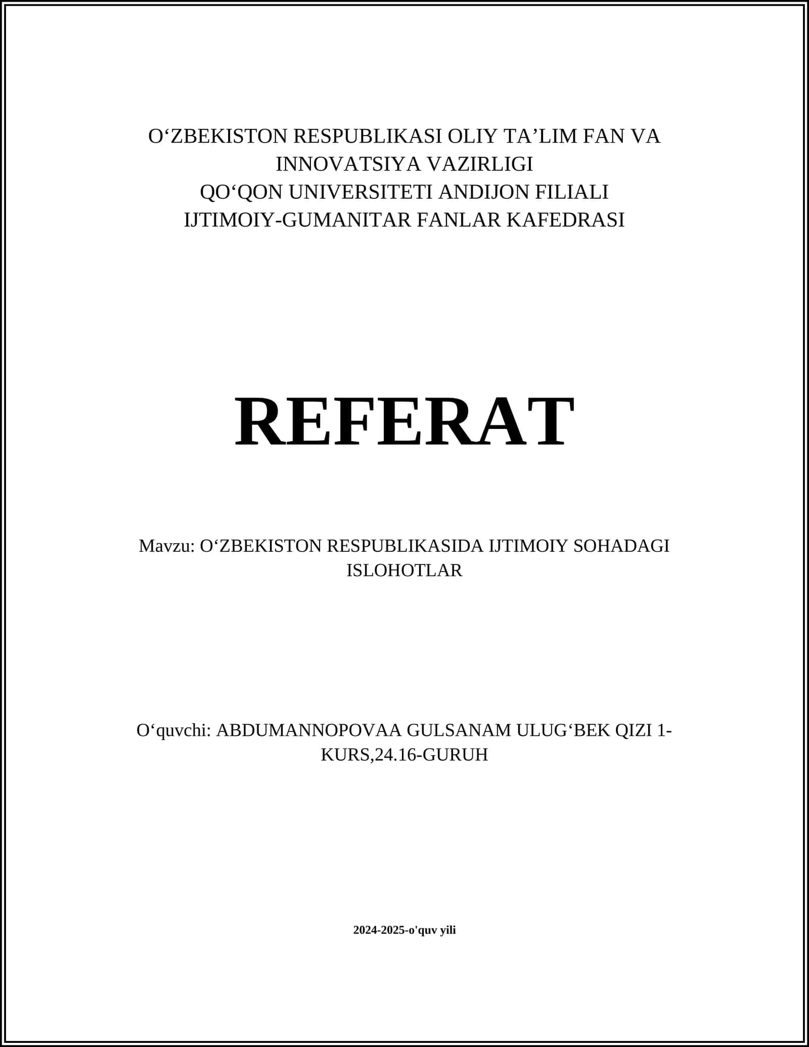 Ta'lim tizimidagi islohotlar 1