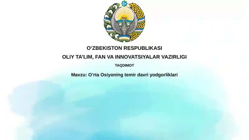 Oʼrta Osiyoning temir davri yodgorliklari
