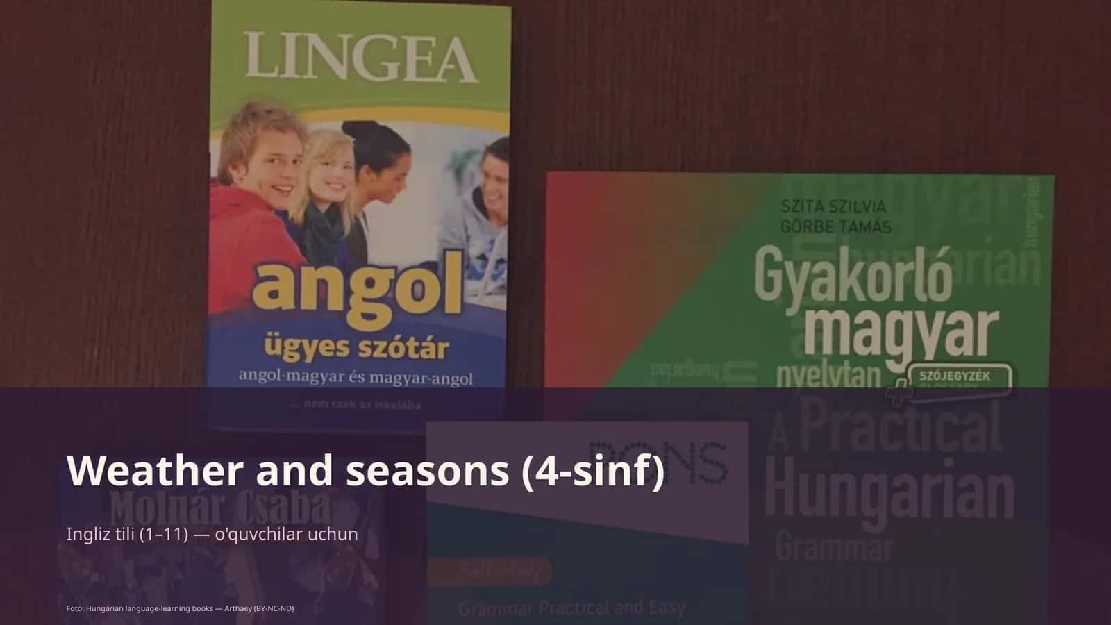 Weather and seasons (4-sinf) 1