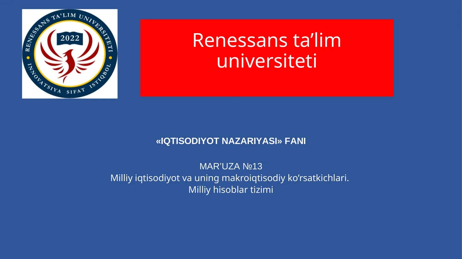 IQTISODIYОT NАZАRIYАSI FАNI 1