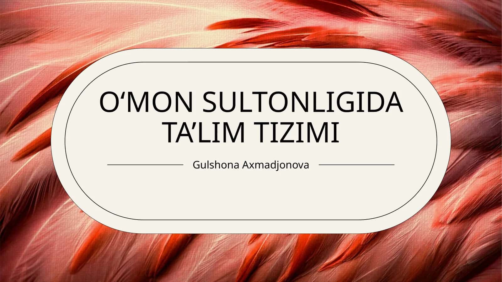 PPT Ummon sultonligida ta'lim tizimi 1
