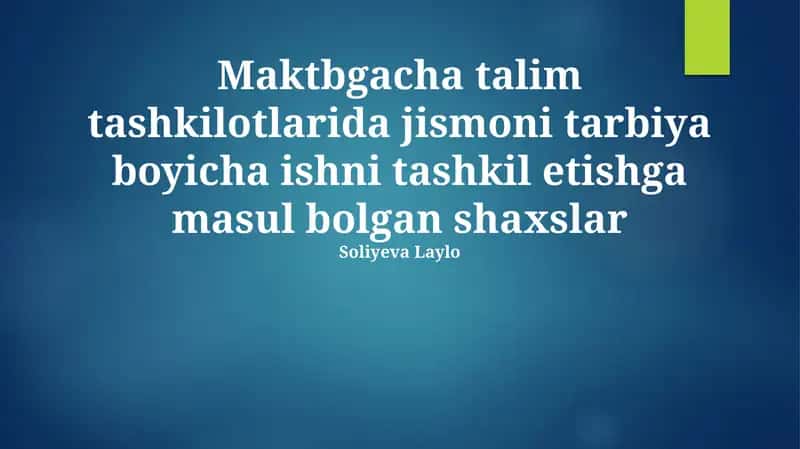 Jismoniy Tarbiya Dasturlari 1