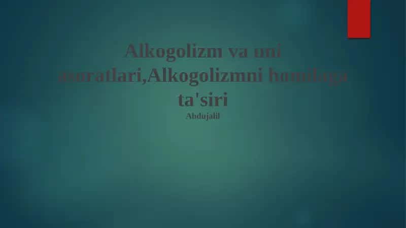 Fetal alkogol sindromi (FAS) 1