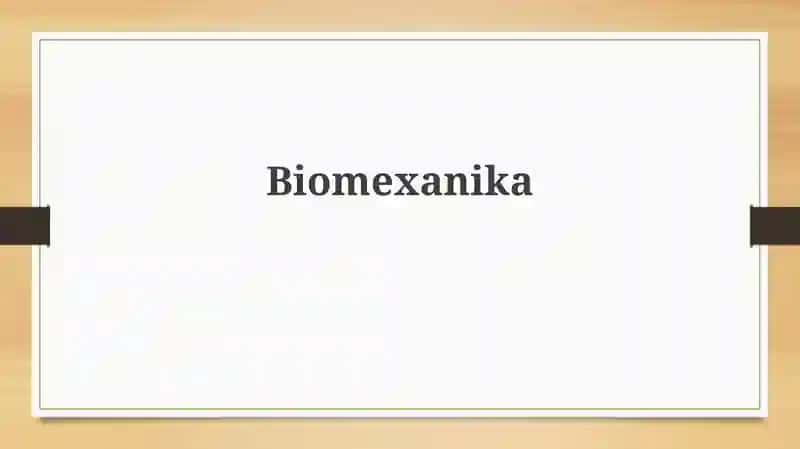 Biomexanika