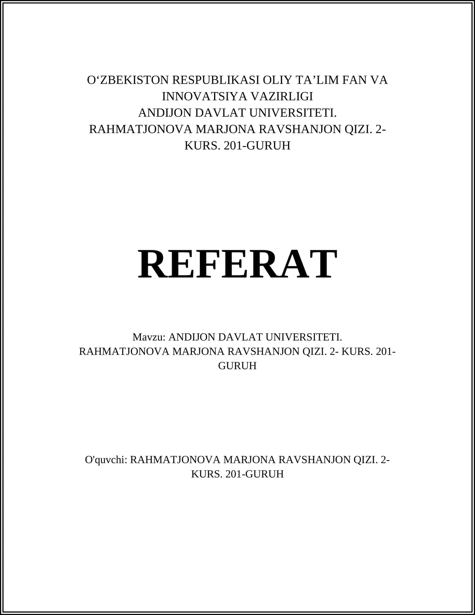 ANDIJON DAVLAT UNIVERSITETI 1