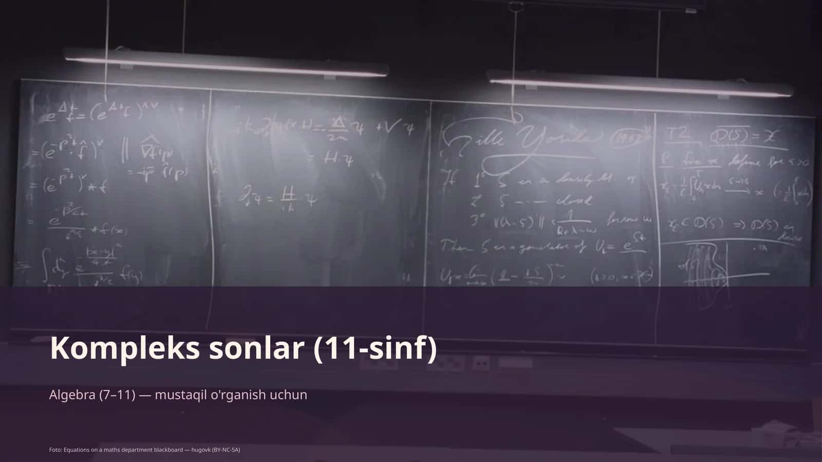 Kompleks sonlar (11-sinf) 1