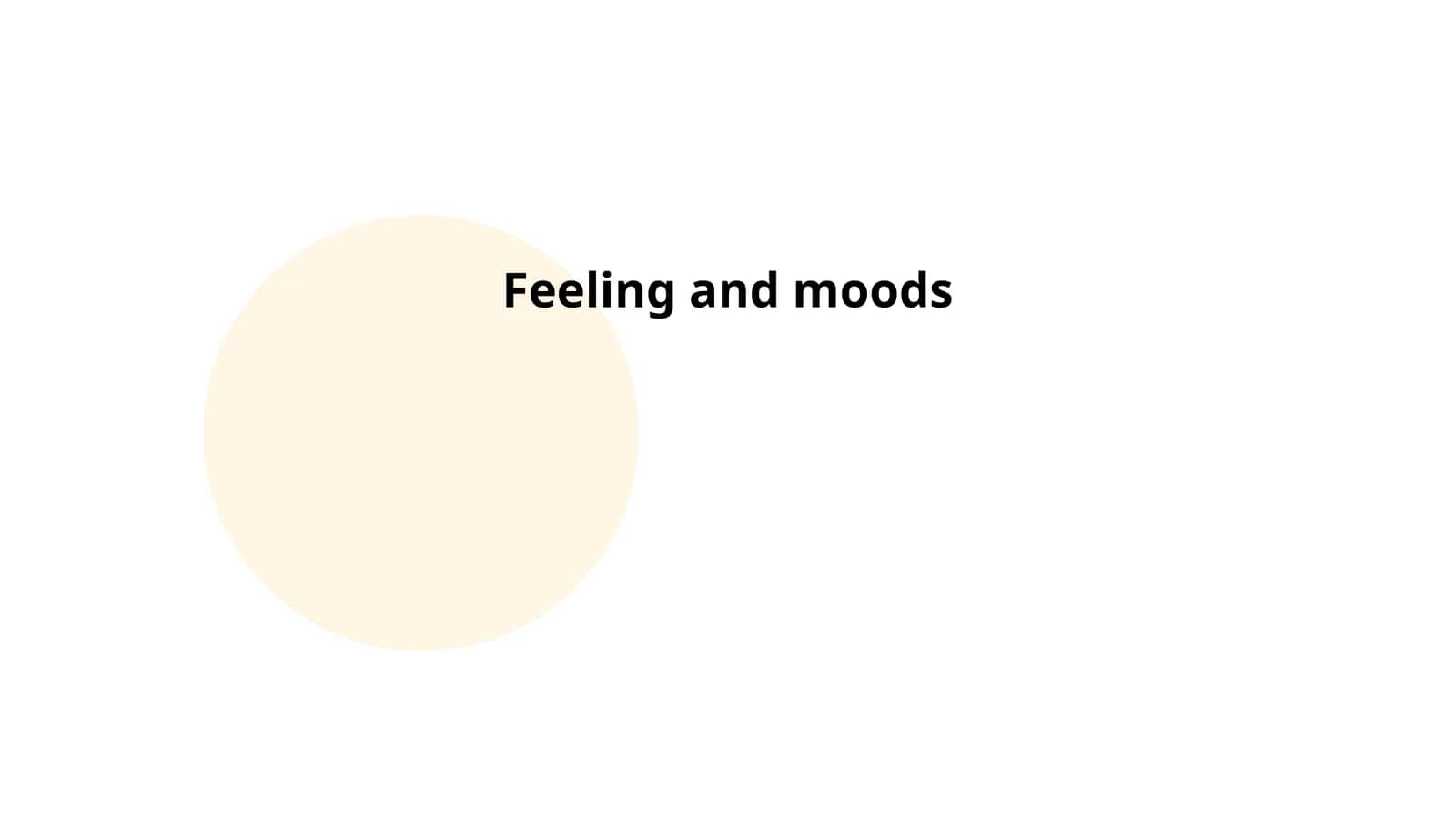 Feeling and moods 1