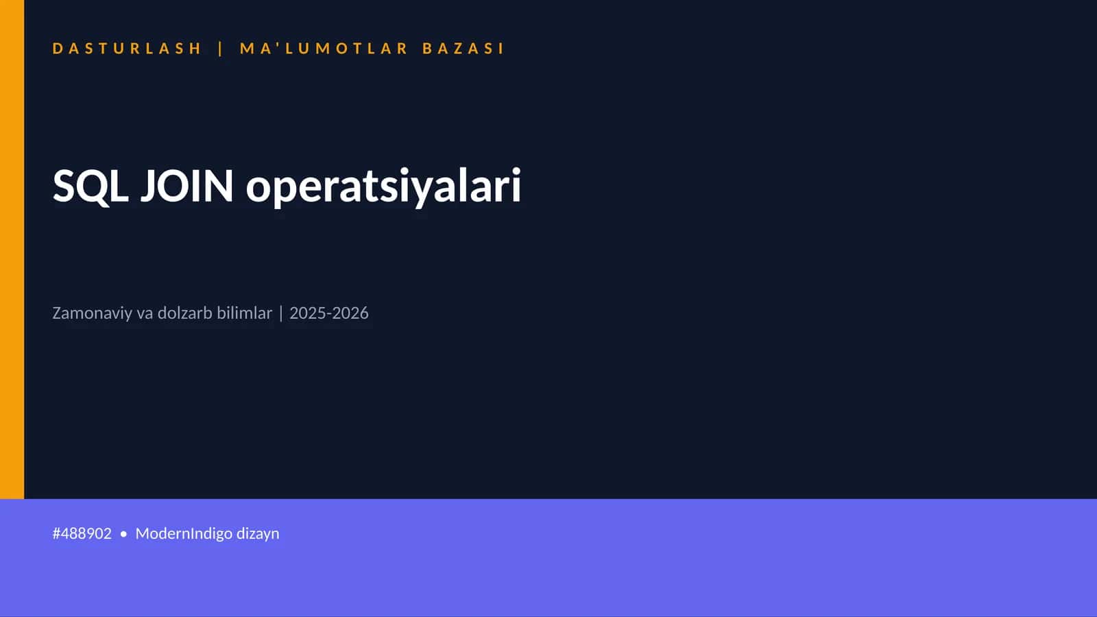 SQL JOIN operatsiyalari 1
