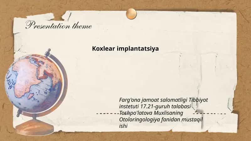 Koxlear implantatsiya 1