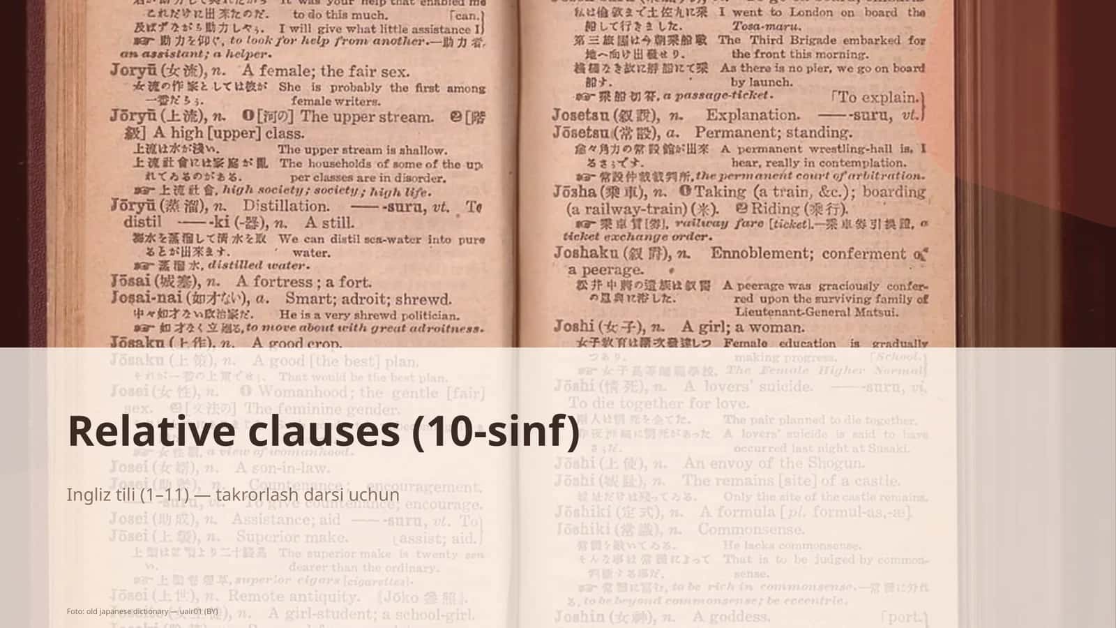 Relative Clauses (10-sinf) 1