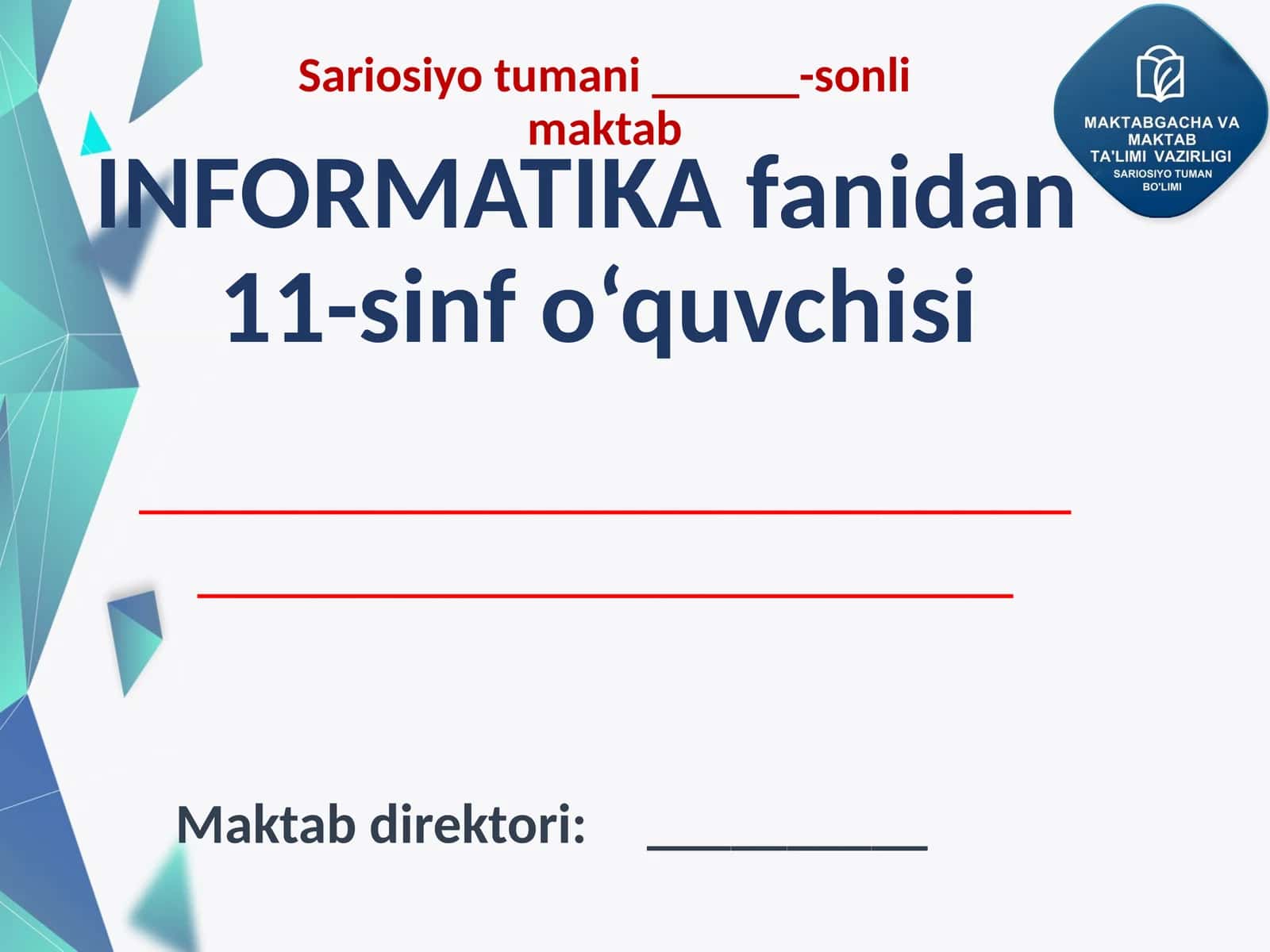 INFORMATIKA fanidan 1