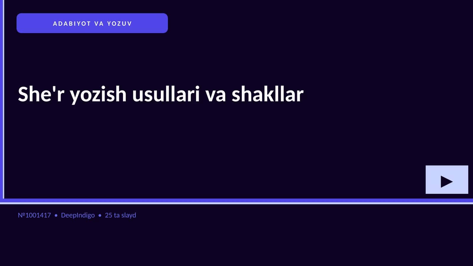 She'r yozish usullari va shakllar 1