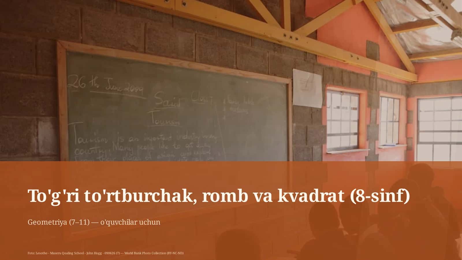 To'g'ri to'rtburchak, romb va kvadrat 1